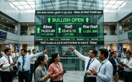 Share Market Today: गिफ्ट निफ्टी से मिले मजबूत संकेत, सेंसेक्स 1100 अंक उछला; निफ्टी 23,400 के पार