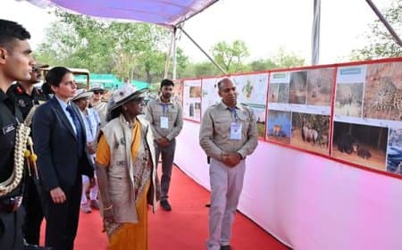 कूनो नेशनल पार्क: राष्ट्रपति द्रौपदी मुर्मू ने चीता कमांड सेंटर का किया दौरा, जाना प्रोजेक्ट का हाल