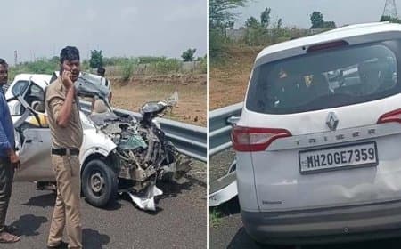 मध्यप्रदेश में भीषण हादसा: मंदसौर में ट्रक में घुसी कार, औरंगाबाद के चार लोगों की मौत