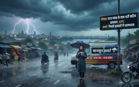 मध्य प्रदेश में मानसून :  जानिए किन जिलों में गरज-चमक के साथ होगी तेज बारिश