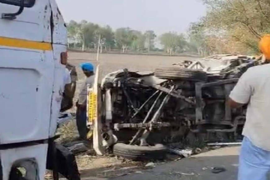 पंजाब में  भीषण हादसा: फिरोजपुर में महिंद्रा पिकअप और ट्राले की भिडंत... आठ लोगों की मौत... 18 गंभीर