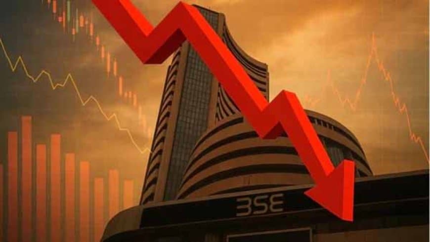 शेयर बाजार में गिरावट: खुलते ही धड़ाम, सेंसेक्स-निफ्टी 1 फीसदी फिसले, कच्चा तेल चढ़ा, रुपया गिरा 