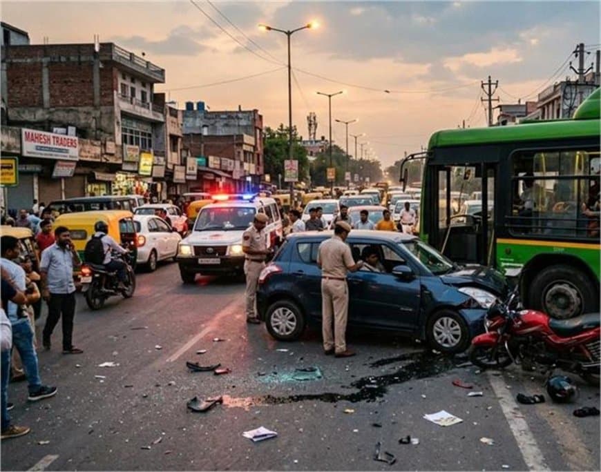महाराष्ट्र: जलगांव में कार-बाइक की टक्कर, छह की मौत