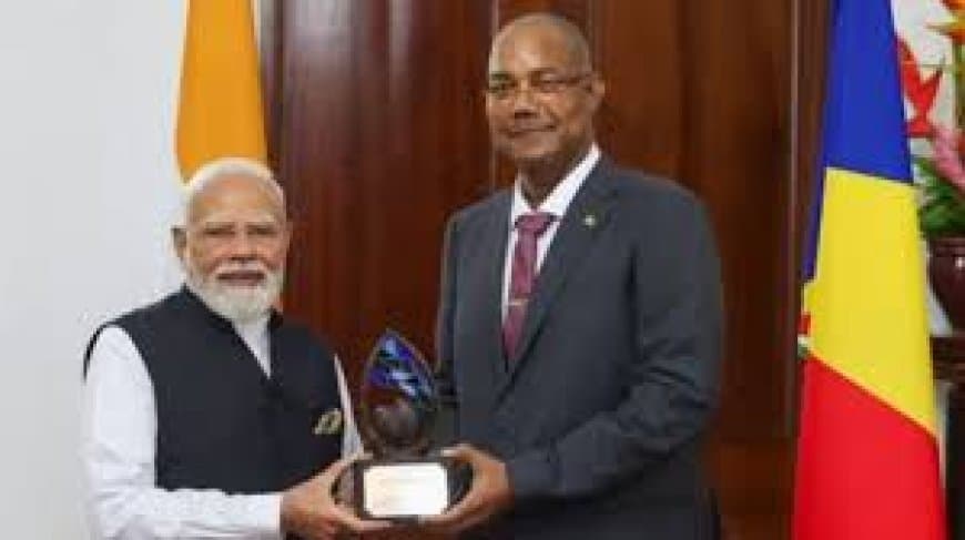 पीएम मोदी को सेशेल्स का सर्वोच्च नागरिक सम्मान 'गार्जियन ऑफ ब्लू होराइजन' मिला