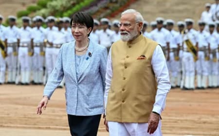 : जापान की प्रधानमंत्री सनाए तकाईची का भारत दौरा: राष्ट्रपति भवन में औपचारिक स्वागत, शिखर सम्मेलन पर नजर