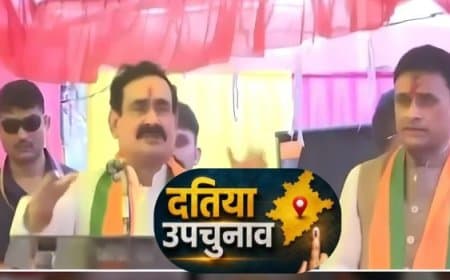 दतिया उपचुनाव: भावुक हुए नरोत्तम मिश्रा, बोले- 'आशुतोष को जिताना मेरी जिम्मेदारी'