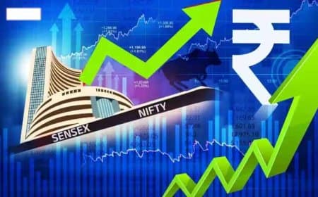 वैश्विक संकेतों से भारतीय शेयर बाजार में उछाल... सेंसेक्स 377 अंक चढ़ा और निफ्टी 24,100 के पार