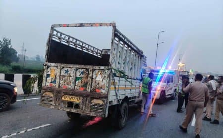यूपी: पिकअप की टक्कर से पलटा ट्रैक्टर... दो की मौत