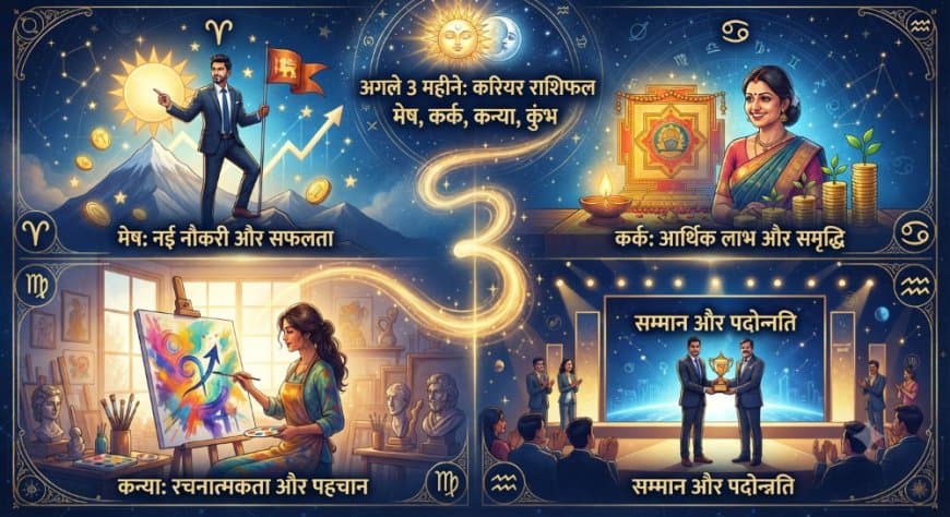 अगले 3 महीने इन 4 राशियों के करियर में लाएंगे जबरदस्त उछाल, जानें क्या कहती है आपकी राशि