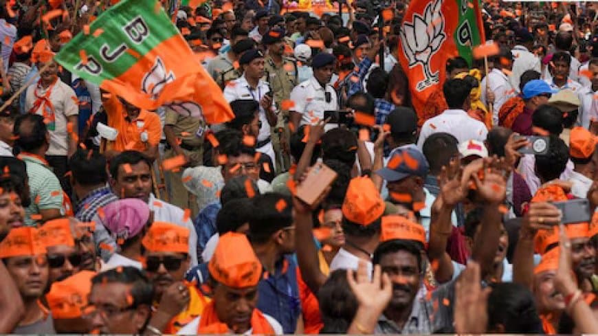 भाजपाइयों ने घेरे देशभर में कांग्रेस कार्यालय ..  कहा- राहुल के पीएम आवास के बाहर दिए धरने को बताया 'अराजकता का प्रतीक