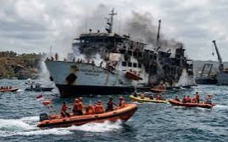 Indonesia Ferry Fire: इंडोनेशिया में फेरी में भीषण आग, 5 की मौत और 41 लोग लापता