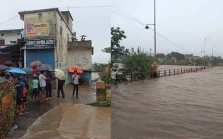 एमपी में आफत की बारिश: डिंडोरी में नर्मदा समेत तीन नदियां उफान पर, जबलपुर-मंडला से टूटा संपर्क