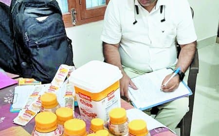 सतना में मिलावटी घी पर बड़ी कार्रवाई, दो दिनों में 1.10 लाख का संदिग्ध स्टॉक जब्त
