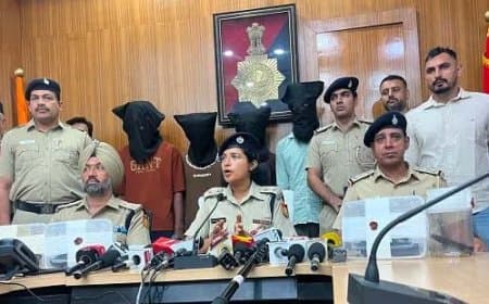 स्वतंत्रता दिवस से पहले बड़ी साजिश नाकाम: पाकिस्तान से आए हथियारों संग तीन शार्पशूटर चंडीगढ़ में गिरफ्तार