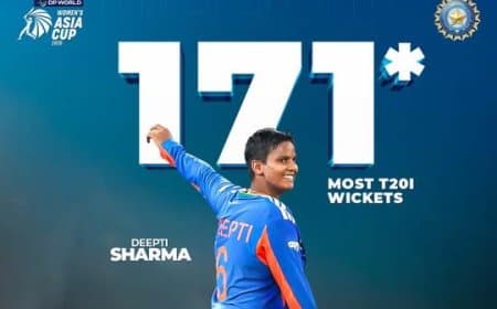 150वां मैच... एक ओवर में तीन विकेट और ऐतिहासिक रिकॉर्ड...दीप्ति शर्मा ने थाईलैंड के खिलाफ कहर बरपाया