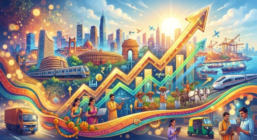 भारत की जीडीपी ग्रोथ ने अमेरिका-ईरान युद्ध के असर को नकारा, Q1 में 7.8% पर पहुंची विकास दर