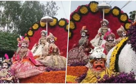 महाकाल सवारी विवाद: अंतिम राजसी सवारी में अनधिकृत मुखौटे और झांकी को लेकर महाकाल सेना ने की शिकायत