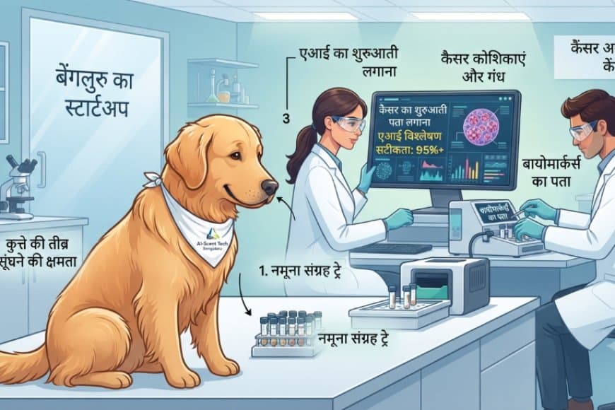 क्या कुत्ते सूंघकर लगा सकते हैं कैंसर का पता? जानिए बेंगलुरु के स्टार्टअप की इस नई रिसर्च के बारे में