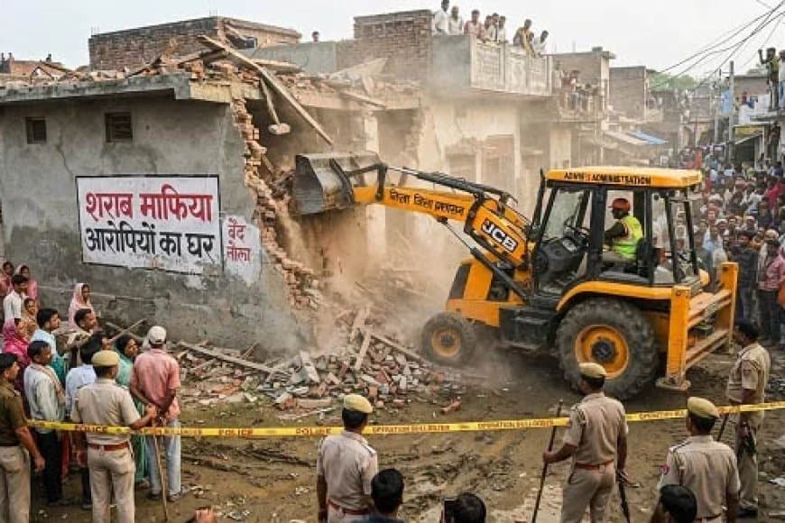 सागर जहरीली शराब कांड: 29 लोगों की मौत के बाद जागे जिम्मेदार, मुख्य आरोपियों के घर चला बुलडोजर