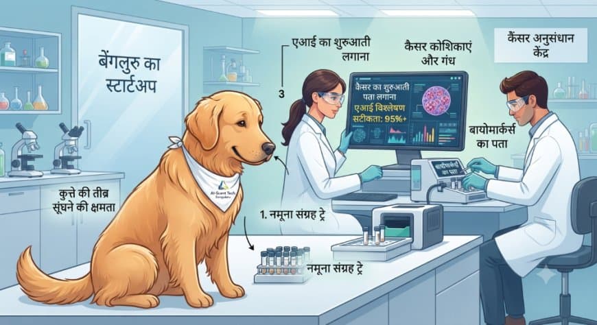 क्या कुत्ते सूंघकर लगा सकते हैं कैंसर का पता? जानिए बेंगलुरु के स्टार्टअप की इस नई रिसर्च के बारे में