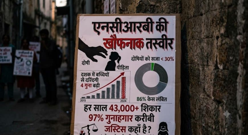 खौफनाक तस्वीर: एक दशक में बच्चियों से दरिंदगी के मामले 4 गुना बढ़े, 86 फीसदी केस अदालतों में लंबित