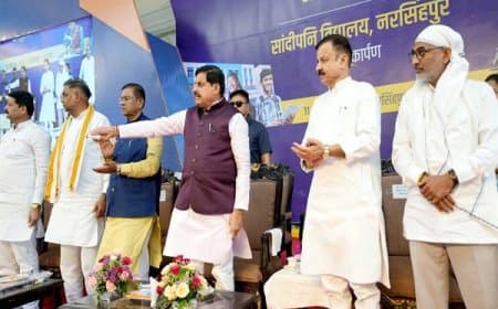 नरसिंहपुर में सांदीपनि विद्यालय का किया लोकार्पण, युवाओं और शिक्षा के लिए बड़ी घोषणाएं