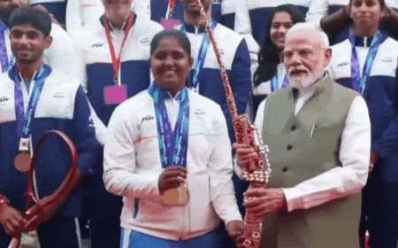 प्रधानमंत्री मोदी और एशियन गेम्स 2026 के भारतीय दल की ऐतिहासिक मुलाकात