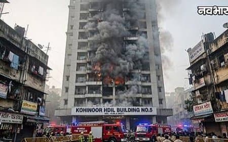 मुंबई के कुर्ला में 13 मंजिला इमारत में लगी भीषण आग, 3 बच्चों समेत 9 लोग घायल