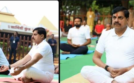 मध्यप्रदेश: सीएम ने गायत्री धाम में किया योगाभ्यास, बोले- मन में सद्भावना बनी रहे और दुर्विचार समाप्त हों
