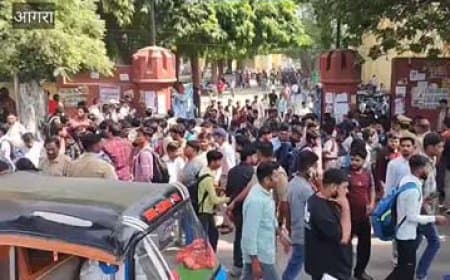 यूपी: आगरा में अपर जिला जज पर हमला: एडीजे, पिता और गनर से मारपीट... कार में आग लगाने की कोशिश  