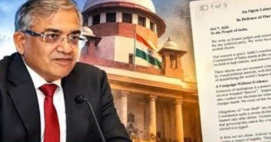 पूर्व जजों और अधिकारियों का खुला खत: संवैधानिक संस्थाओं पर हमलों और निराधार आरोपों पर चिंता