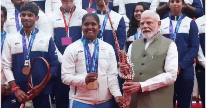 प्रधानमंत्री मोदी और एशियन गेम्स 2026 के भारतीय दल की ऐतिहासिक मुलाकात