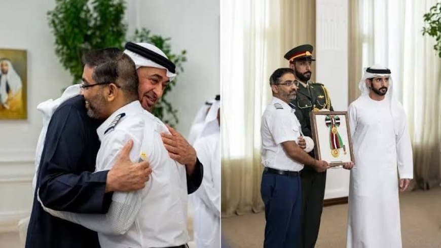 यूएई में कैप्टन स्मित सम्मानित: दुबई के राष्ट्रपति ने गले लगाकर किया सलाम, इस्राइल भी देगा ‘नागरिक वीरता’