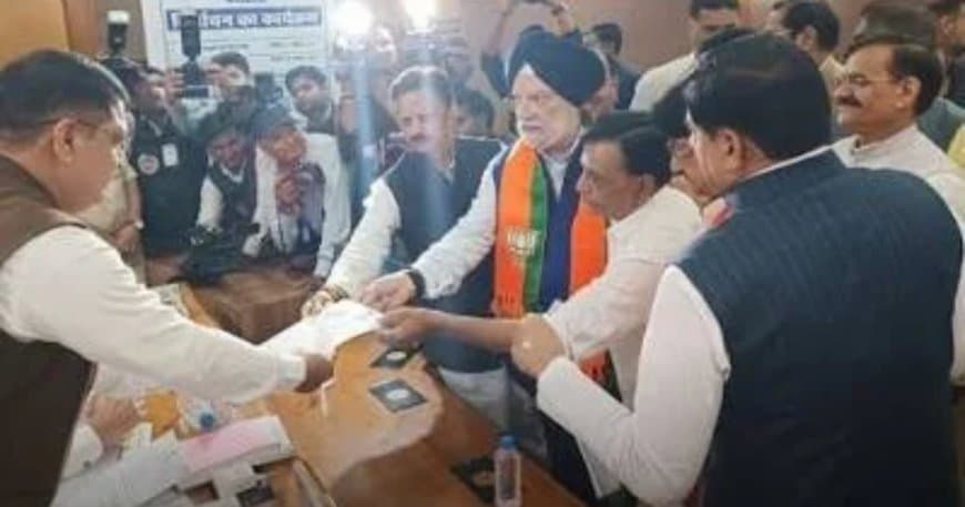 एमपी राज्यसभा उपचुनाव: हरदीप सिंह पुरी ने दाखिल किया नामांकन, सीएम मोहन यादव रहे मौजूद