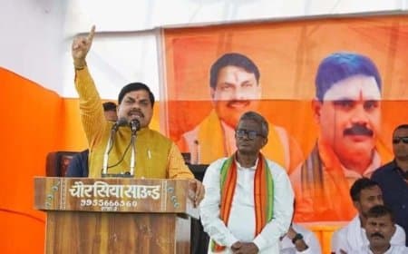 बिहार चुनाव: सीएम मोहन यादव का कांग्रेस-महागठबंधन पर हमला, बगहा, सहरसा, सिकटा में प्रचार