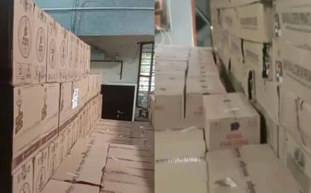 भोपाल... 1.20 करोड़ रुपए की शराब जब्त...1200 पेटी मिली