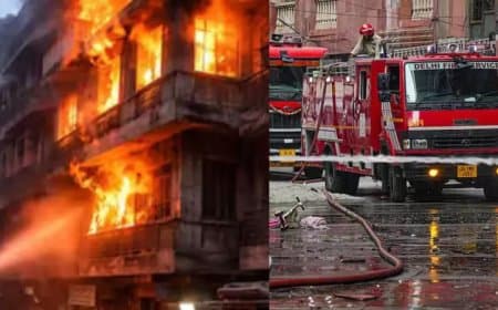 दिल्ली में हड़कंप... मेट्रो स्टाफ क्वार्टर में लगी आग... तीन जिंदगी खाक