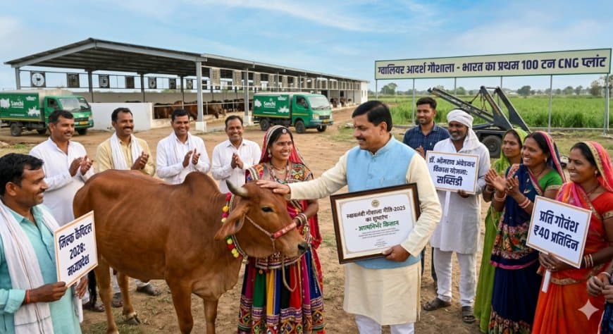 मध्यप्रदेश बनेगा देश की 'मिल्क कैपिटल': लागू हुई स्वावलंबी गौशाला नीति-2025 मध्यप्रदेश बनेगा देश की 'मिल्क कैपिटल': लागू हुई स्वावलंबी गौशाला नीति-2025
