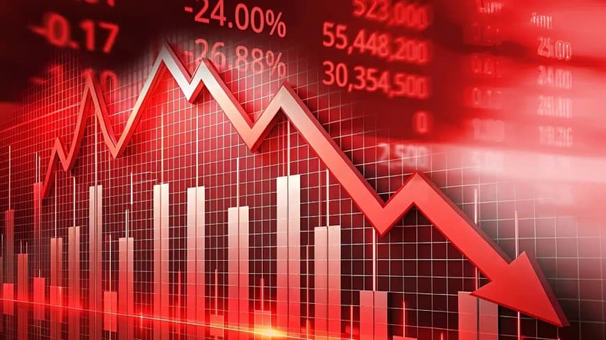 भारतीय शेयर बाजार लुढ़का... सेंसेक्स 900 अंक लुढ़का, निफ्टी में भी गिरावट हफ्ते के दूसरे कारोबारी दिन सेंसेक्स में गिरावट दर्ज की गई।