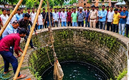 विवाहिता का कुएं में मिला शव, मायके पक्ष ने हत्या करने का लगाया आरोप विवाहिता का कुएं में मिला शव, मायके पक्ष ने हत्या करने का लगाया आरोप