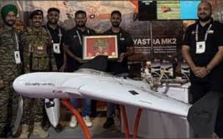दिव्यास्त्र Mk-1 UAV का सफल परीक्षण: 500 किमी रेंज और 5 घंटे की उड़ान क्षमता से लैस हुआ भारत दिव्यास्त्र Mk-1 UAV का सफल परीक्षण: 500 किमी रेंज और 5 घंटे की उड़ान क्षमता से लैस हुआ भारत