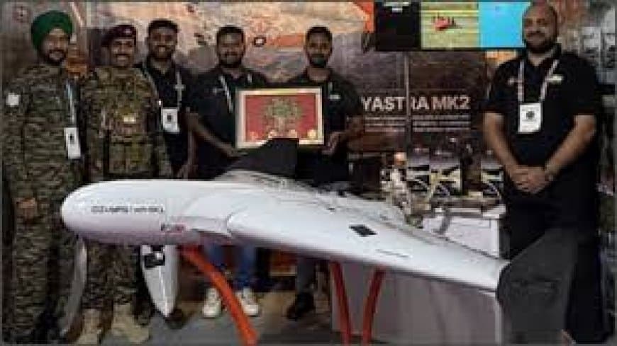 दिव्यास्त्र Mk-1 UAV का सफल परीक्षण: 500 किमी रेंज और 5 घंटे की उड़ान क्षमता से लैस हुआ भारत दिव्यास्त्र Mk-1 UAV का सफल परीक्षण: 500 किमी रेंज और 5 घंटे की उड़ान क्षमता से लैस हुआ भारत