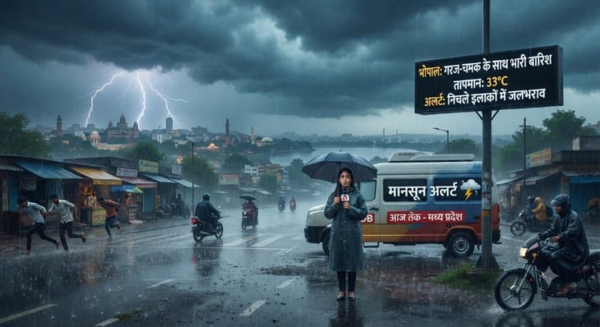 मध्य प्रदेश में मानसून : जानिए किन जिलों में गरज-चमक के साथ होगी तेज बारिश AI IMMGE