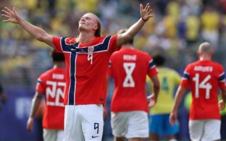 FIFA World Cup 2026: नॉर्वे ने ब्राजील को हराकर रचा इतिहास, एर्लिंग हालंद के दो गोलों से क्वार्टर फाइनल में प्रवेश FIFA World Cup 2026: नॉर्वे ने ब्राजील को हराकर रचा इतिहास, एर्लिंग हालंद के दो गोलों से क्वार्टर फाइनल में प्रवेश