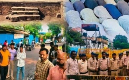 धार में रार: भोजशाला के पीछे की जमीन पर मुस्लिम पक्ष राजी... हिंदू धरने पर बैठे, बोले- ये हमारी निजी भूमि