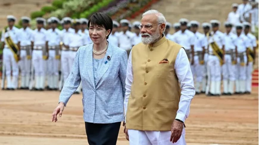 : जापान की प्रधानमंत्री सनाए तकाईची का भारत दौरा: राष्ट्रपति भवन में औपचारिक स्वागत, शिखर सम्मेलन पर नजर : जापान की प्रधानमंत्री सनाए तकाईची का भारत दौरा: राष्ट्रपति भवन में औपचारिक स्वागत, शिखर सम्मेलन पर नजर