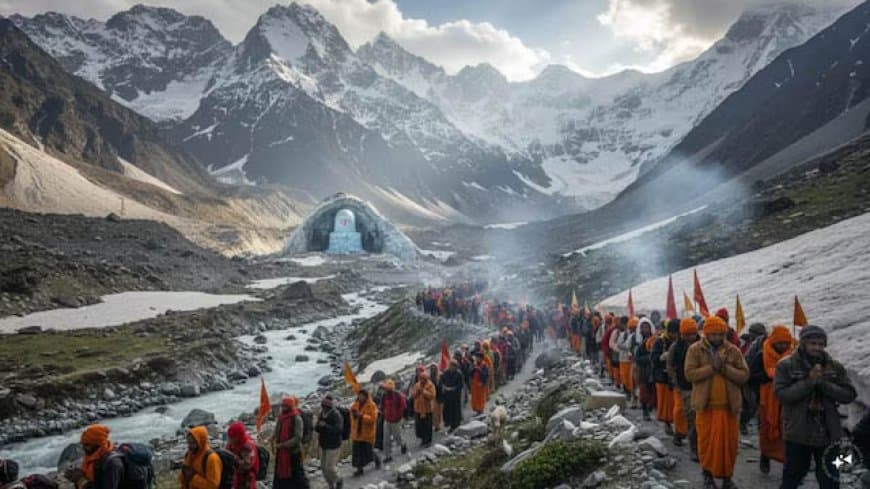 अमरनाथ यात्रा: हर-हर महादेव के जयकारे से गूंज रही घाटी... पांच दिन में 1.13 लाख लोगों ने किए दर्शन अमरनाथ यात्रा: हर-हर महादेव के जयकारे से गूंज रही घाटी... पांच दिन में 1.13 लाख लोगों ने किए दर्शन