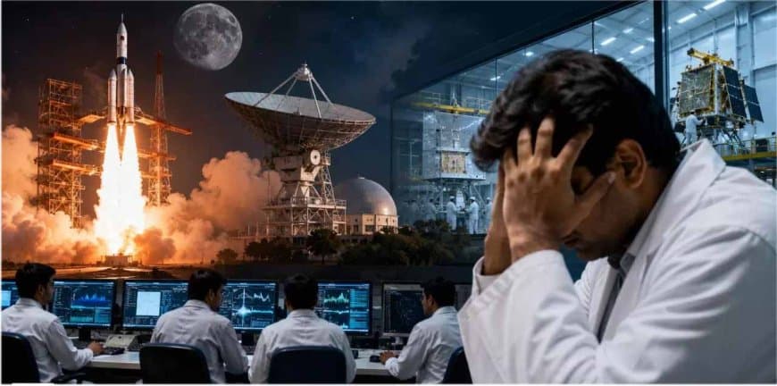 इसरो में उथल-पुथल: एक साल में 100 वैज्ञानिकों ने छोड़ी नौकरी, केंद्र ने इस्तीफे और वीआरएस के नियम किए सख्त इसरो में उथल-पुथल: एक साल में 100 वैज्ञानिकों ने छोड़ी नौकरी, केंद्र ने इस्तीफे और वीआरएस के नियम किए सख्त