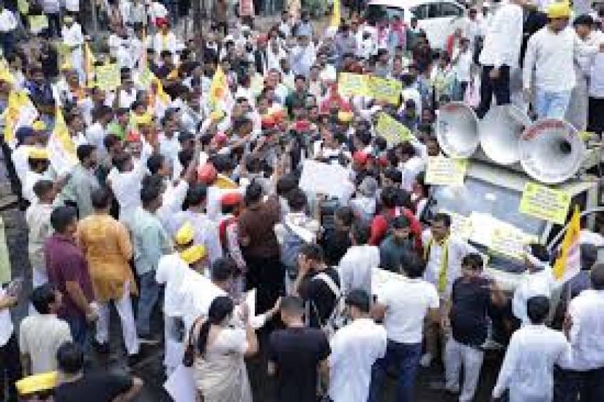 MP OBC Reservation Protest: विधानसभा घेराव, 27% आरक्षण और 13% होल्ड हटाने की उठी मांग MP OBC Reservation Protest: विधानसभा घेराव, 27% आरक्षण और 13% होल्ड हटाने की उठी मांग