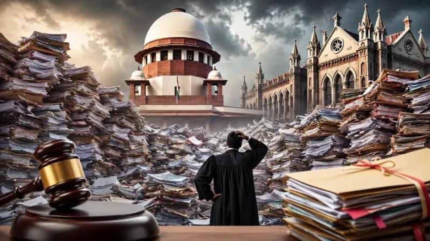 करोड़ों खर्च फिर भी थमा नहीं मुकदमों का बोझ: सुप्रीम कोर्ट में 10 और 25 हाईकोर्ट में 80, 000 हजार केस लंबित करोड़ों खर्च फिर भी थमा नहीं मुकदमों का बोझ: सुप्रीम कोर्ट में 10 और 25 हाईकोर्ट में 80, 000 हजार केस लंबित